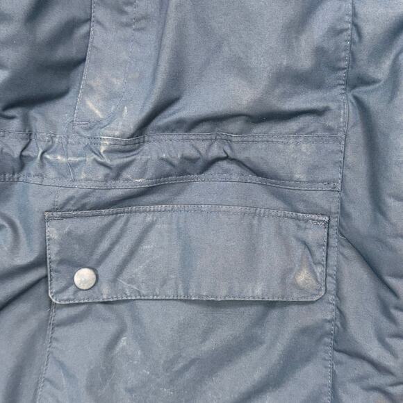 LL Bean Baxter State Parka Size XL Reg Goose Down Hooded Rugged Outdoor Blue - Picture 4 of 16